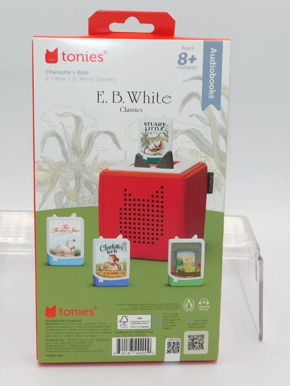Tonies EB White Stories Charlottes Web 4 Stuart Little Trumpet of the Swans NEW